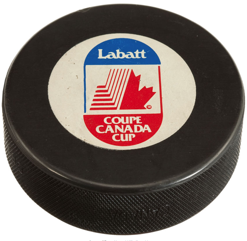 1987 Canada Cup Game 2 Winning Goal Puck scored by Mario Lemieux