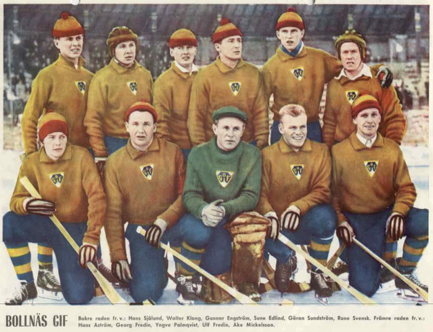 Bollnäs GIF - Sweden Bandy Team - 1959
