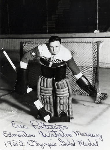 1952 Edmonton Mercurys Goalie Eric Paterson Autographed Photo