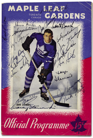 1947 Toronto Maple Leafs Program - Autographed