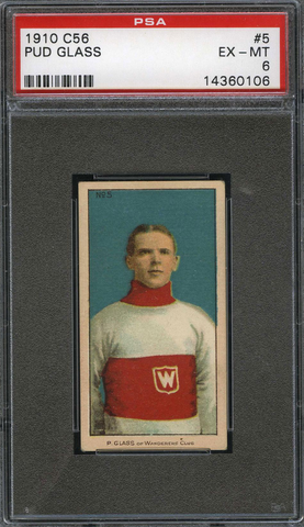 Pud Glass No5 Imperial Tobacco C56 Rookie Card - PSA 6