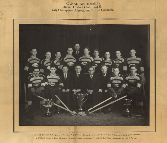 Canadian Jimmies 1933 Patton Cup Champions