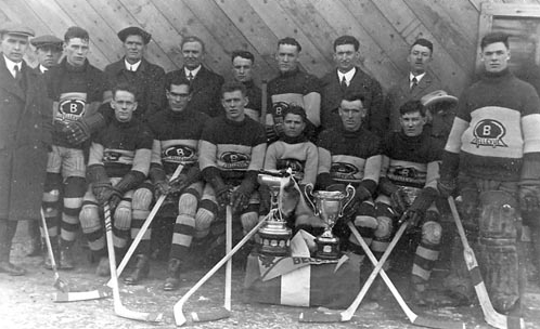 Bellevue Bulldogs - Alberta Senior Hockey League Champions 1924