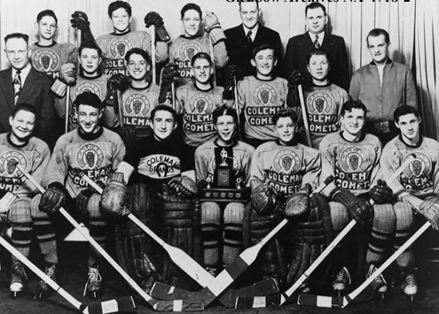 Coleman Comets - Alberta Provincial Midget Hockey Champions 1950
