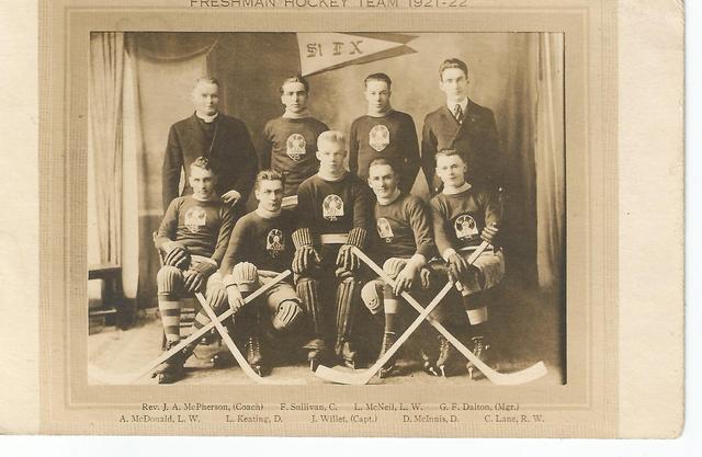 St. Francis Xavier Freshman Hockey Team 1921-22