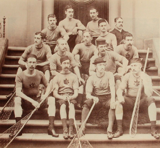 Canadian Lacrosse Team in Scarborough, England, 1883