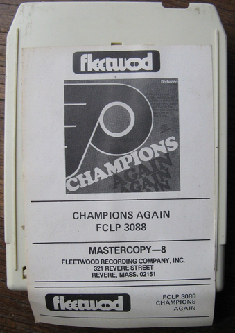 Philadelphia Flyers 8 Track Tape - Stanley Cup Hilites 1975
