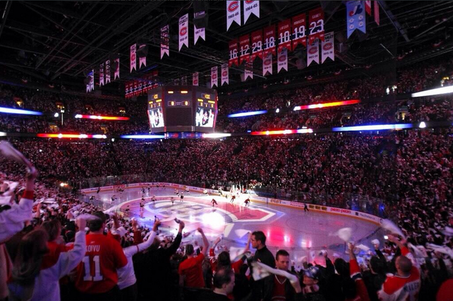 The Bell Centre when the Montreal Canadiens hit the ice 2014