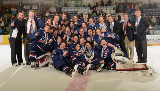 U.S. National U18 Team IIHF Ice Hockey U18 World Champions 2014