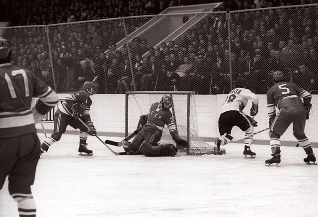 1972 Summit Series Game Action at Luzhniki Ice Palace in Moscow