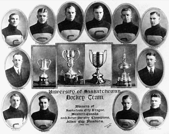 University of Saskatchewan Hockey Team - Champions 1923