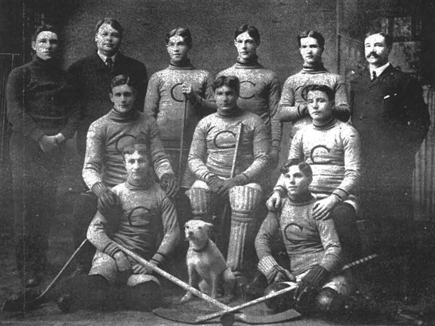 Calumet Hockey Team / Calumet Miners 1904-05 - The Palestra, Laurium, Michigan