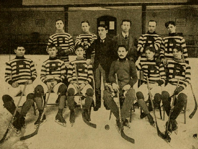 All Pittsburgh Hockey Team at Duquesne Gardens Circa 1899 / 1900