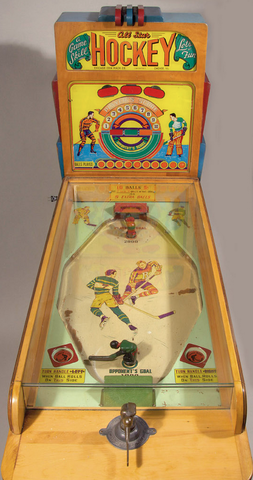 All-Star Hockey Arcade Game 1940s - Made by Chicago Coin Co
