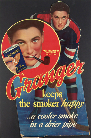 Paul Thompson Granger Tobacco Hockey Advertising 1930s