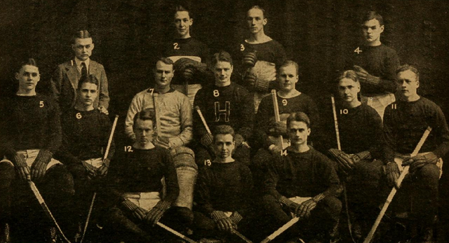 Harvard University Hockey Team 1916