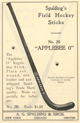 Spalding Field Hockey Stick - Model Applebee O 1902