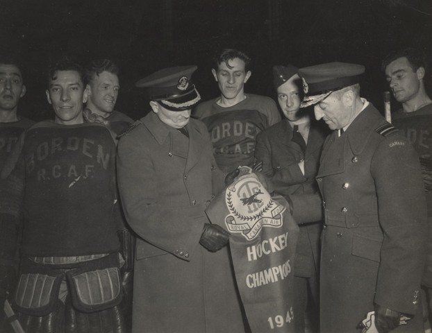 Camp Borden - Royal Canadian Air Force Hockey Champions 1945