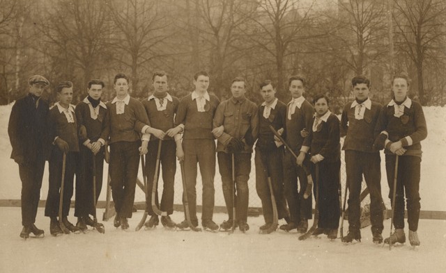 Bandy Team from Riga, Latvia - circa 1915