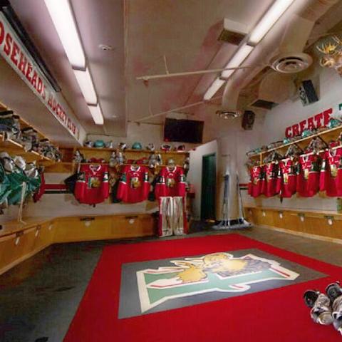 Halifax Mooseheads Locker Room Quebec Major Junior Hockey League