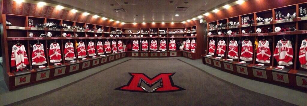 Miami RedHawks Men's Ice Hockey Locker Room - HockeyGods