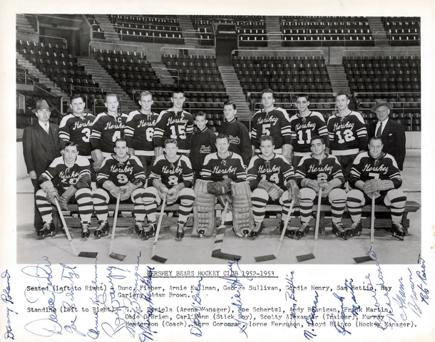 Hershey Bears Hockey Club Team Photo 1953
