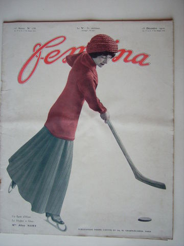 Alice Nory on the cover of Revue FEMINA - Paris 1910