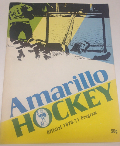 Amarillo Wranglers Program Cover 1970