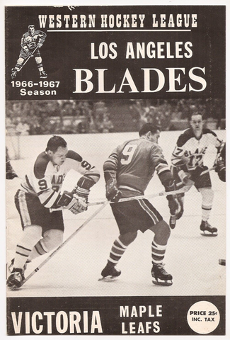 Los Angeles Blades vs Victoria Maple Leafs Program 1967