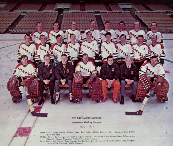 Baltimore Clippers Team Photo - American Hockey League 1970