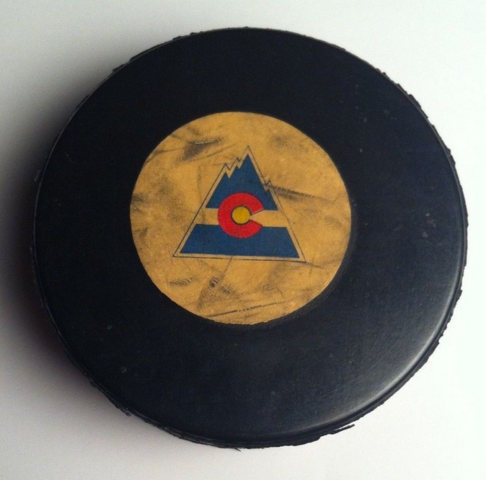Colorado Rockies Hockey Puck made by Viceroy MFG Co. Ltd 1970s
