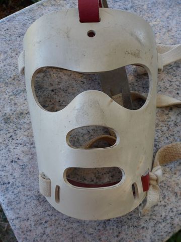 Vintage Hockey Goalie Mask by D. G. Louch