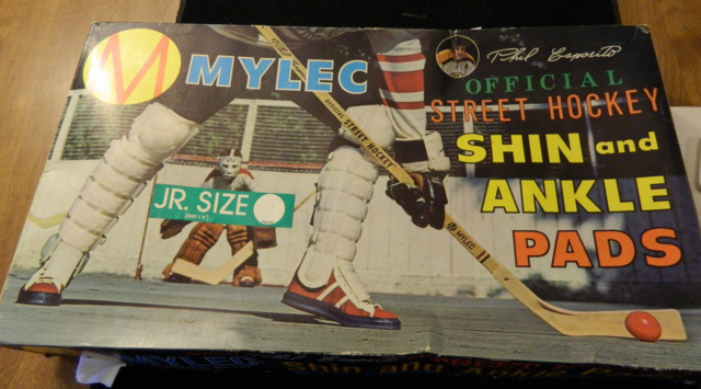 Mylec Street Hockey Shin and Ankle Pads 1970s - Phil Esposito