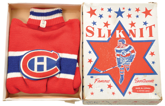 Montreal Canadiens Vintage Wool Kids Jersey in Original Box 1959