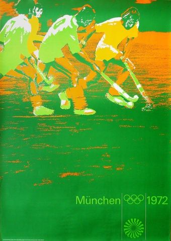München Olympic Games Poster 1972 - Designed by Otl Aicher