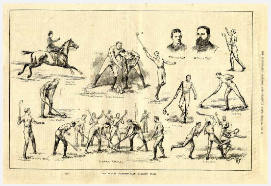 The Dublin Metropolitan Hurling Club 1884 - Caricature Print
