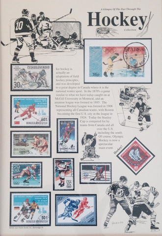 A Glimpse of Hockey Through Postage Stamps 1964 to 1992