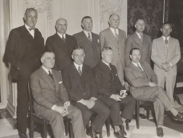 NHL Team Owners & NHL League President Frank Calder in 1934