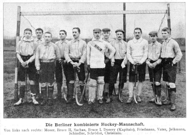 Die Berliner kombinierte Hockey-Mannschaft 1905 - German Hockey