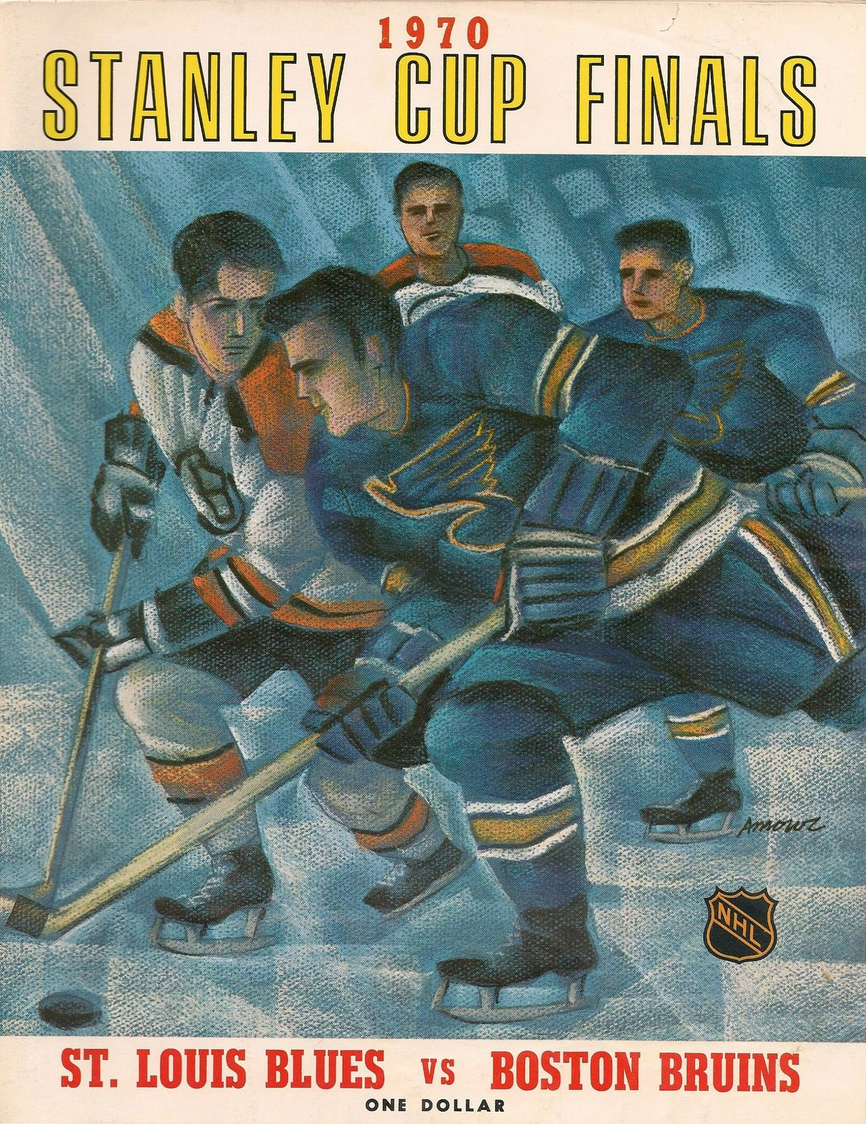 1970 Stanley Cup Finals Program Cover - St Louis Blues vs Boston | HockeyGods