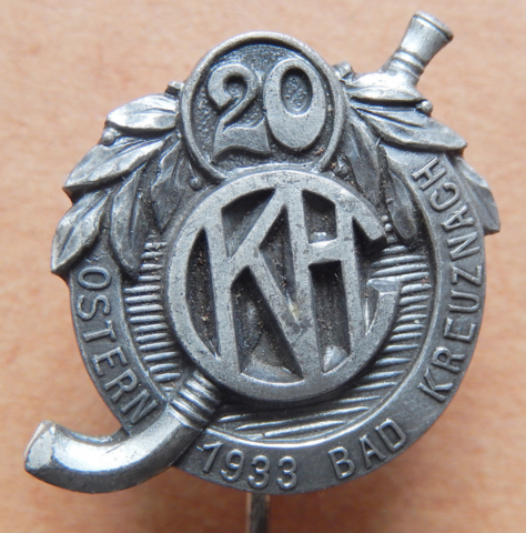 Kreuznacher Hockey Club 20 Year Anniversary Pin 1933