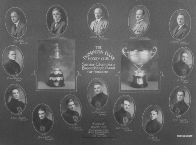 Dominion Bank Hockey Club - Bogart Cup Champions 1921