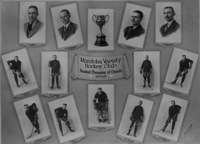 Manitoba Varsity Hockey Club Allan Cup Champions 1928