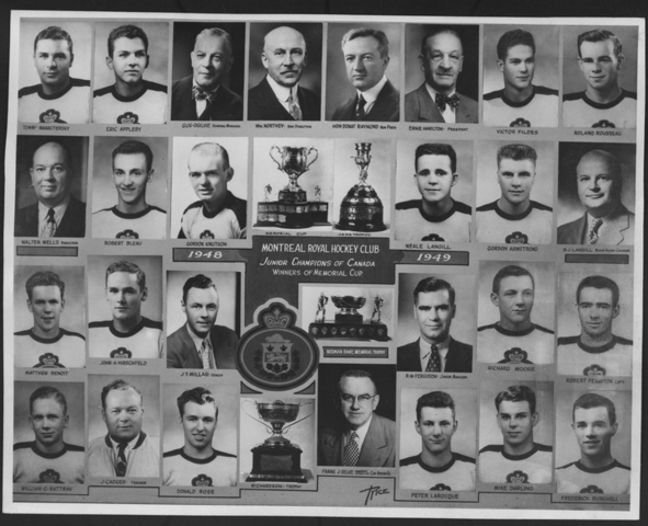 Montreal Royals Memorial Cup Champions 1949