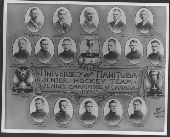 University of Manitoba Junior Hockey Memorial Cup Champions 1923