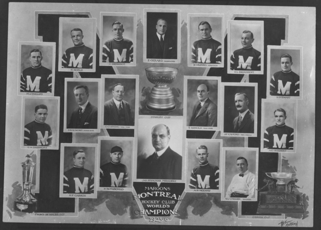 Montreal Maroons Stanley Cup Champions 1926