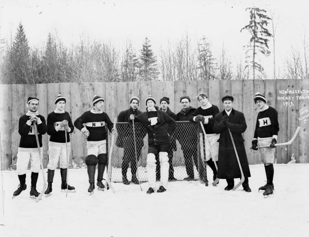 New Hazelton Hockey Team, British Columbia 1913