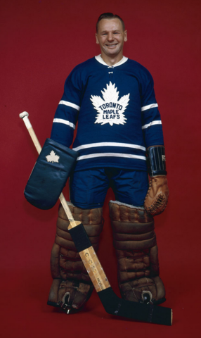 Johnny Bower Toronto Maple Leafs 1962 Stanley Cup Champion