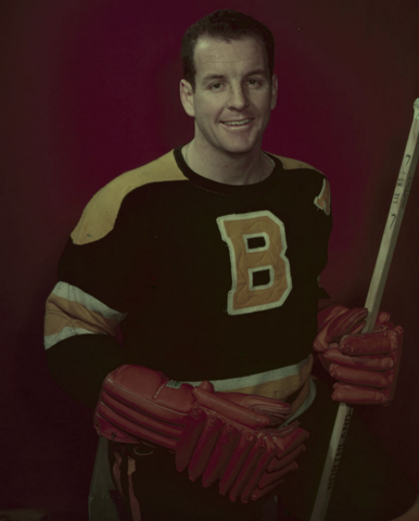 Ed Sandford Boston Bruins 1954