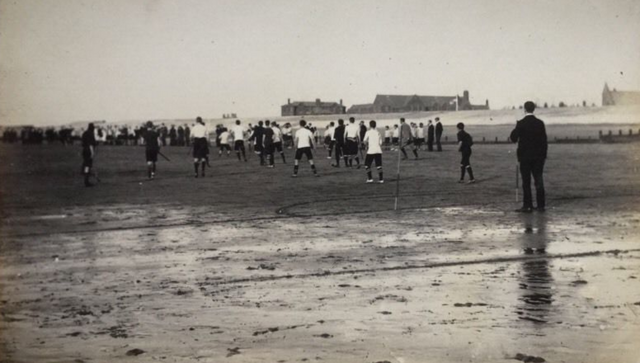 Rossall Hockey on the Fylde coast, Lancashire, England 1905 